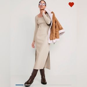 Old Navy Fitted Rib-Knit Maxi Dress